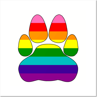 Retro Pride Paw Posters and Art